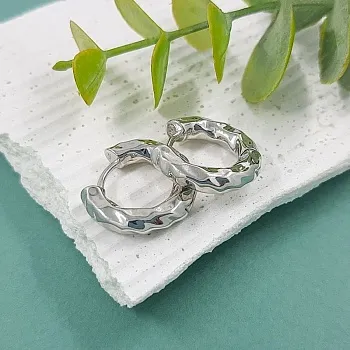 УЦЕНКА Швензы кольца мятые, бублики, конго 20х4 мм родиевое покр. (5110-Р-УЦ)