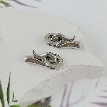 Замок карабин с кольцом 20 мм, родиевое покрытие (7583-Р) замок для украшений купить с доставкой по России | Интернет-магазин Viva Beads