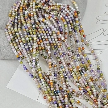 Нить 18 см Фианиты 2 мм граненые бусины, микс цветов (6717-МИКС) купить в Воронеже | Заказать в интернет-магазине Viva Beads
 Нить 18 см Фианиты 2 мм граненые бусины, микс цветов (6717-МИКС) купить в Воронеже | Заказать в интернет-магазине Viva Beads