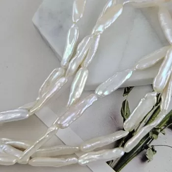 1 шт. Жемчуг палочки ок. 6-6.5x22-24 мм АА белый (6955-Б) купить в #REGION_P# | Заказать в интернет-магазине Viva Beads
