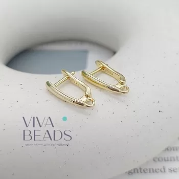 Швензы с замком 17х3 мм позолота (6311-З) купить в Воронеже | Заказать в интернет-магазине Viva Beads
 Швензы с замком 17х3 мм позолота (6311-З) купить в Воронеже | Заказать в интернет-магазине Viva Beads