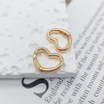 Замок карабин Сердце 13х16 мм позолота 18К (6186-З) купить в Воронеже | Заказать в интернет-магазине Viva Beads
