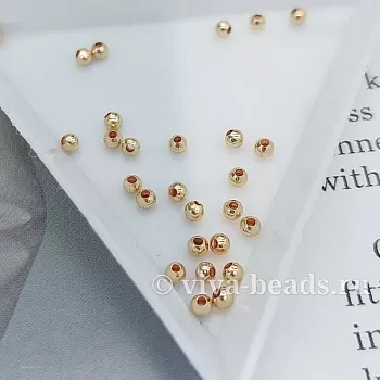 10 шт. Бусина разделитель 2.3 мм позолота 14К (6667-2.3-З) купить в Воронеже | Заказать в интернет-магазине Viva Beads
 10 шт. Бусина разделитель 2.3 мм позолота 14К (6667-2.3-З) купить в Воронеже | Заказать в интернет-магазине Viva Beads