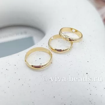 Рамка для бусин 11.8x2.5 мм позолота (5089-З) купить с доставкой по России | Интернет-магазин Viva Beads