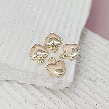 Подвеска Сердце 12х9 мм позолота 14К (6161-9-З) Подвеска Сердце 12х9 мм позолота 14К (6161-9-З)