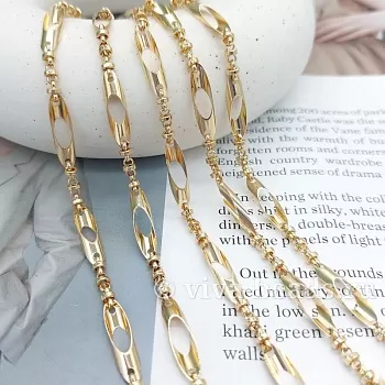 10 см Цепь 5 мм (толщина) позолота (7450-З) купить в Воронеже | Заказать в интернет-магазине Viva Beads
