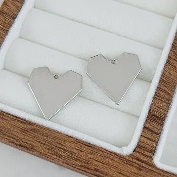 УЦЕНКА Подвеска Сердце 18.8х20х1 мм родиевое покрытие (7939-20-Р-УЦ)