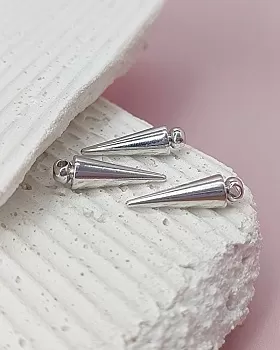 Подвеска Шип 19.2х5.7 мм родиевое покр. (6605-20-Р) купить с доставкой по России | Интернет-магазин Viva Beads