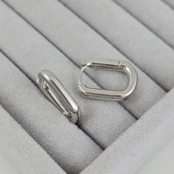 Швензы конго, бублики овальные 20х15х3.5 мм родиевое покрытие (5032-Р) купить с доставкой по России | Интернет-магазин Viva Beads