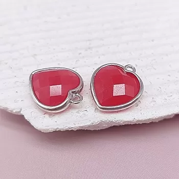 Подвеска Сердце 15х13 мм халцедон, родиевое покр. (7799-Р) купить в Воронеже | Заказать в интернет-магазине Viva Beads
