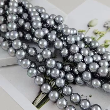 Нить 19 см Жемчуг Майорка 8 мм серый (6330-8) купить в Воронеже | Заказать в интернет-магазине Viva Beads
