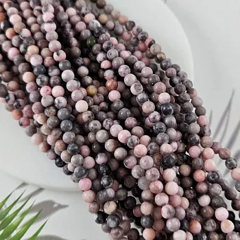 Нить 38 см Яшма розовая бусины ок. 6.5-7 мм тонированная, бусины гладкий шар (10051-6) для бижутерии купить с доставкой по России | Интернет‑магазин Viva Beads