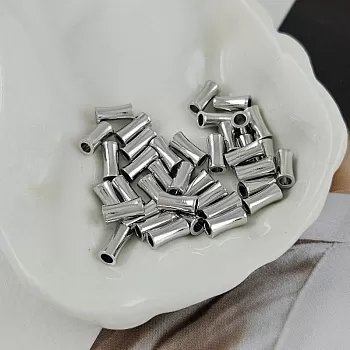 1 шт. Бусина разделитель 7х3.5 мм трубочка, родиевое покрытие (9640-Р) купить с доставкой по России | Интернет-магазин Viva Beads