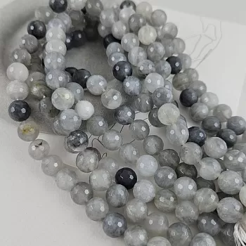 Нить 18 см Кварц дымчатый 10-10.5 мм граненые круглые бусины (9202-10) купить в Воронеже | Заказать в интернет-магазине Viva Beads
