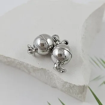 Замок магнитный Шар 8 мм родиевое покрытие (3484-Р) купить в Воронеже | Заказать в интернет-магазине Viva Beads
