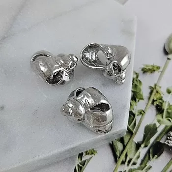 Подвеска Ракушка 16.8x13.8 мм родиевое покрытие (9745-Р) купить с доставкой по России | Интернет-магазин Viva Beads