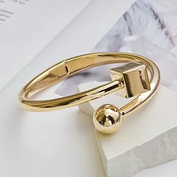 Браслет Геометрия 64х64х23.7 мм позолота (8558-З) купить с доставкой по России | Интернет-магазин Viva Beads