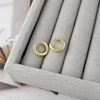 Швензы кольца, бублики, конго мини 12х2 мм позолота 14К (9308-З) купить с доставкой по России | Интернет-магазин Viva Beads