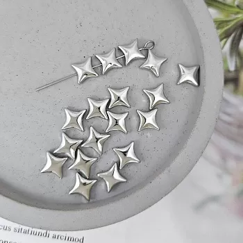 1 шт. Бусина разделитель Звезда 6.9х3 мм родиевое покр. (8026-Р) купить в Воронеже | Заказать в интернет-магазине Viva Beads
