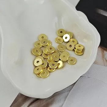 10 шт. Бусина разделитель 6x1.2 мм позолота 18К (5455-6-З/10) купить с доставкой по России | Интернет-магазин Viva Beads