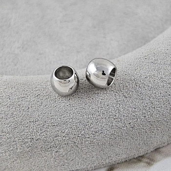 1 шт. Бусина разделитель 5х6 мм, внутр. d  3.8 мм, родиевое покрытие (9633-Р) купить с доставкой по России | Интернет-магазин Viva Beads