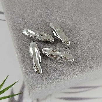 УЦЕНКА 1 шт. Бусина разделитель фри форм 19.2x6 мм родиевое покрытие (8660-Р-УЦ) купить с доставкой по России | Интернет-магазин Viva Beads