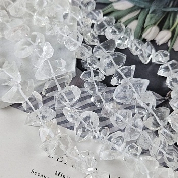 1 шт. Горный хрусталь 14-21х7-11 мм бусины фри форм с гранями  (7336) купить в Воронеже | Заказать в интернет-магазине Viva Beads
