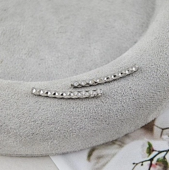 1 шт. Бусина разделитель трубочка с текстурой 19.7х1.9 мм нержавеющая сталь (8938) купить с доставкой по России | Интернет-магазин Viva Beads