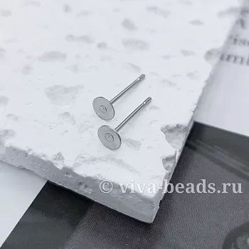 Основа для серег гвоздиков 4 мм сталь (3167) купить в #REGION_P# | Заказать в интернет-магазине Viva Beads
 Основа для серег гвоздиков 4 мм сталь (3167) купить в #REGION_P# | Заказать в интернет-магазине Viva Beads
