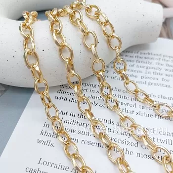 50 см Цепь толщиной 7.6 мм цвет золото (7167-З) купить в Воронеже | Заказать в интернет-магазине Viva Beads
