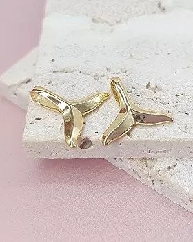 Подвеска Хвост кита 13.2х14.8 мм позолота (8069-З) купить с доставкой по России | Интернет-магазин Viva Beads