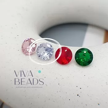 Подвеска фианит 8x4.5 мм прозрачный (7561-Б) Подвеска фианит 8x4.5 мм прозрачный (7561-Б)