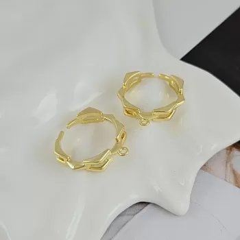 Основа для кольца с петелькой, свободный размер позолота 14К (9910-З) купить с доставкой по России | Интернет-магазин Viva Beads