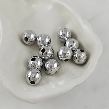 УЦЕНКА 1 шт. Бусина разделитель 9.5 мм с фианитами, родиевое покрытие (10104-Р-УЦ)