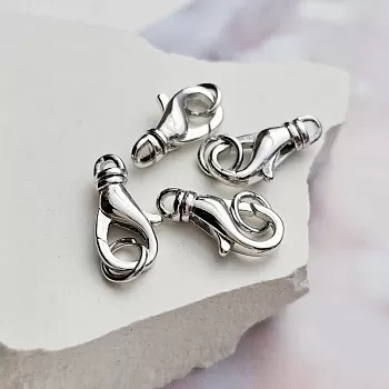 Замок лобстер 14 мм с родиевым покрытием (8612-14-Р) купить в Воронеже | Заказать в интернет-магазине Viva Beads
 Замок лобстер 14 мм с родиевым покрытием (8612-14-Р) купить в Воронеже | Заказать в интернет-магазине Viva Beads