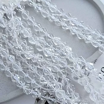 10 шт. Горный хрусталь синтет. ок. 9.5 мм многогранник (8819-10) для бижутерии купить с доставкой по России | Интернет‑магазин Viva Beads