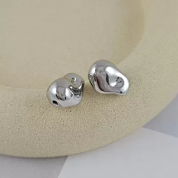 УЦЕНКА 1 шт. Бусина металлическая 14х11х8.7 мм форма барочной жемчужины, родиевое покрытие (9683-Р-УЦ) купить в Воронеже | Заказать в интернет-магазине Viva Beads
