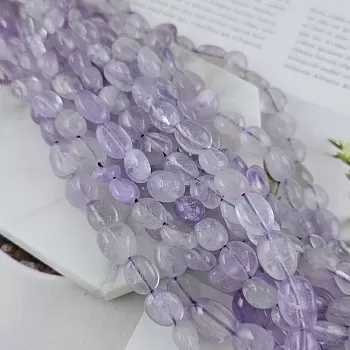 Нить 19 см Аметист лавандовый 8-10 мм бусины фри форм (9841) купить в Воронеже | Заказать в интернет-магазине Viva Beads
