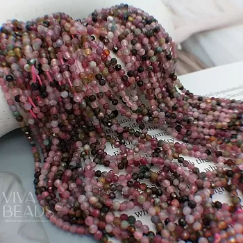 Нить 19 см Турмалин 2.9-3 мм граненые бусины (5476) купить в Воронеже | Заказать в интернет-магазине Viva Beads
