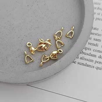 Бейл зажимной 8.3х4.6х2.1 мм позолота (2195-З) купить в Воронеже | Заказать в интернет-магазине Viva Beads
