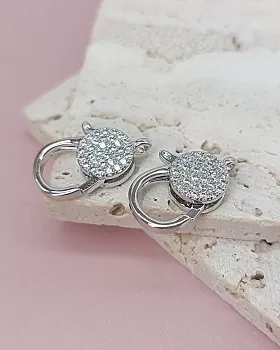 Замок с фианитами 19 мм родиевое покр. (8059-Р) купить в Воронеже | Заказать в интернет-магазине Viva Beads
 Замок с фианитами 19 мм родиевое покр. (8059-Р) купить в Воронеже | Заказать в интернет-магазине Viva Beads