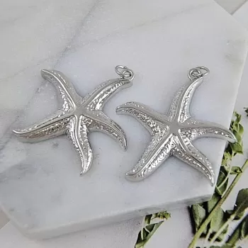 Подвеска кулон Морская звезда 36х34 мм родиевое покрытие (9747-Р) купить с доставкой по России | Интернет-магазин Viva Beads