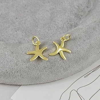 Подвеска кулон Морская звезда 11.8x11 мм, позолота 14К (9530-З) купить с доставкой по России | Интернет-магазин Viva Beads