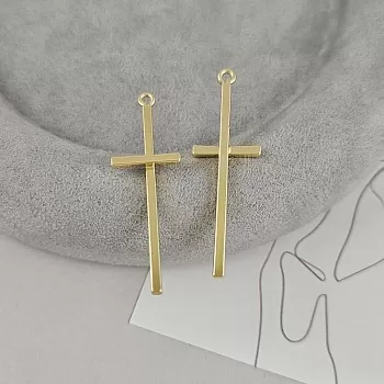 Подвеска Крест 38.4х12.2 мм позолота 14К (9425-З) купить с доставкой по России | Интернет-магазин Viva Beads