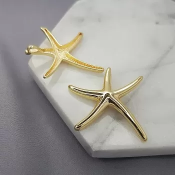 Подвеска Морская звезда 30 мм позолота (5230-З) купить с доставкой по России | Интернет-магазин Viva Beads