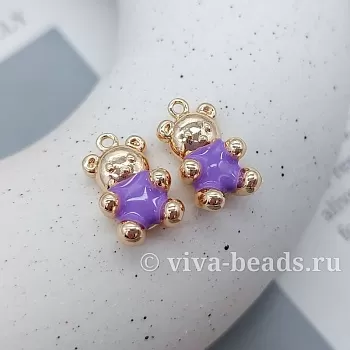 Подвеска Мишка 16.3х9.5 мм эмаль, позолота (7346-СИРЗ) Подвеска Мишка 16.3х9.5 мм эмаль, позолота (7346-СИРЗ)
