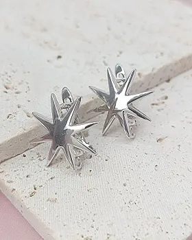 УЦЕНКА Швензы с замком Звезда 18 мм родиевое покр. (8018-Р-УЦ)