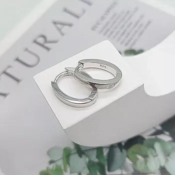 УЦЕНКА Швензы овальные / бублики, конго / 16х13х3 мм родиевое покр.(7709-Р-УЦ)