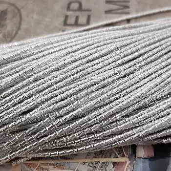 5 гр. Канитель бамбук 1,5 мм серебро (3459) купить в #REGION_P# | Заказать в интернет-магазине Viva Beads
