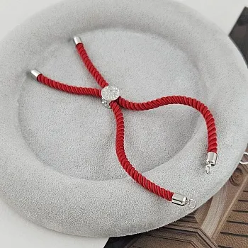 Основа для браслета ок. 22 см на нейлоновом шнуре, цвет темно-красный (6830 КР) купить с доставкой по России | Интернет-магазин Viva Beads